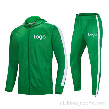 Groothandel heren twee stukken sportkleding jogger tracksuit